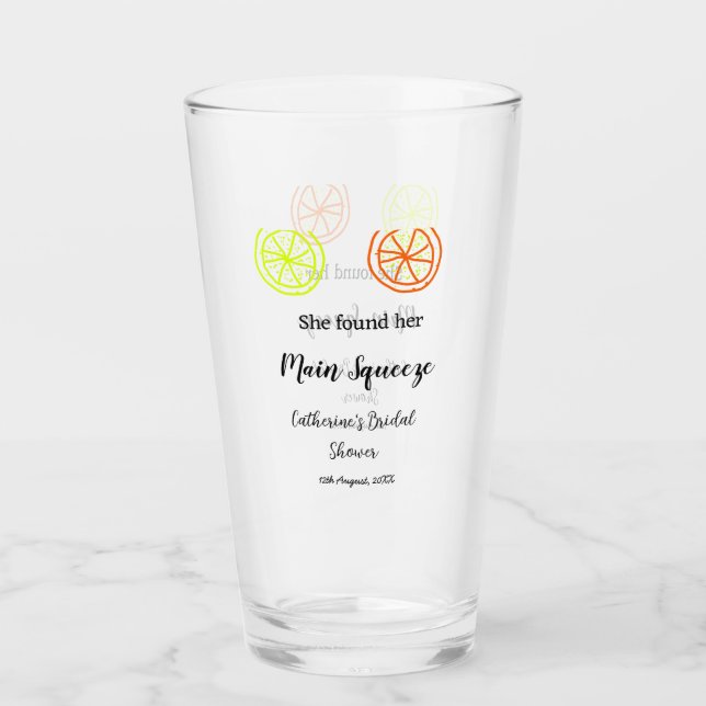 Copo De Pint Main Squeeze limão cítrico chá de panela adicionar (Frente)