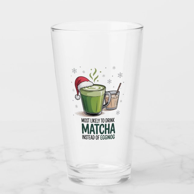Copo De Pint Mais Propenso a Beber Matcha em vez de Eggnog no N (Frente)