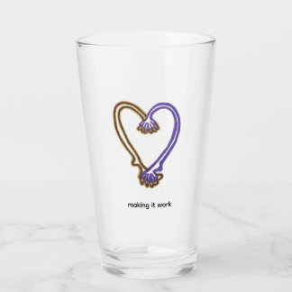 Copo De Pint Making It Work Mug Quirky Heart  Glass