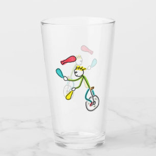 Copo De Pint Malabarista de Pau com monociclo