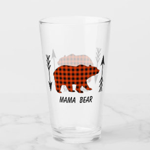 Copo De Pint Mama Carregamento da xadrez do búfalo