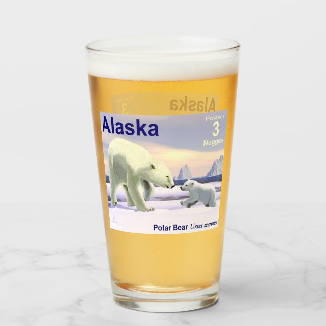Copo De Pint Mama Nose Best - Franquia do Alasca (Frente (Preenchido))