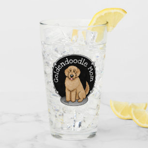Copo De Pint Mamãe Doodle Mãe (ouro de vermelho) Mãe de cach