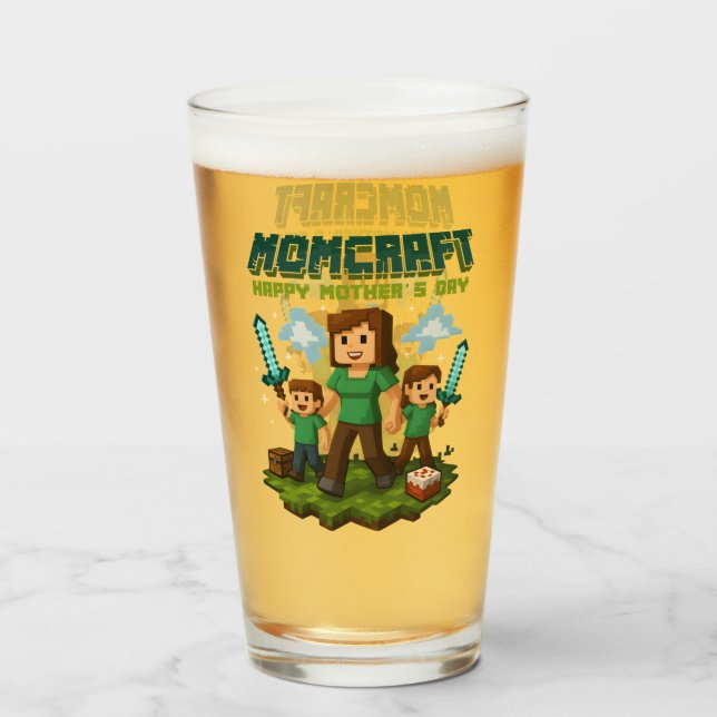 Copo De Pint Mamãe Feliz Dia da Mãe Engraçado Mãe (Frente (Preenchido))