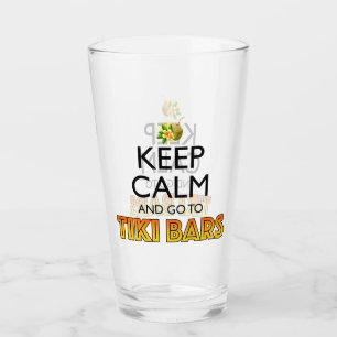 Copo De Pint Mantenha a Calma e Vá para os Bares Tiki