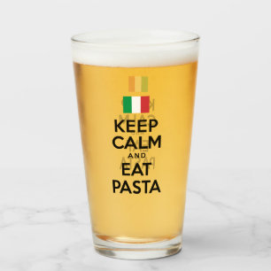 Copo De Pint Mantenha calmo e coma a massa