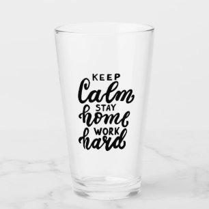 Copo De Pint Manter Calmo Fique Em Casa Duro