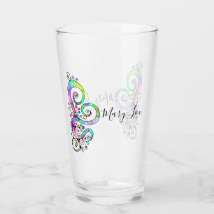 Copo De Pint Mão Cardíaca Espiral Pintada Design 1