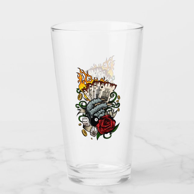 Copo De Pint Mão Dos Cartões (Frente)
