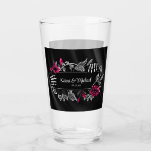 Copo De Pint Mãos Esqueléticas Hallowedoras Góticas Burgundy ID