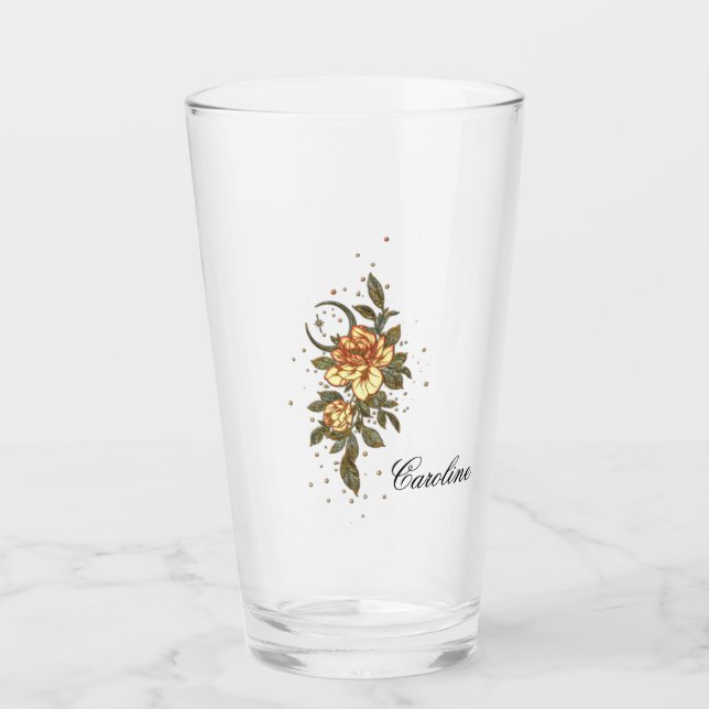 Copo De Pint Maravilhosa flor elegante. (Frente)