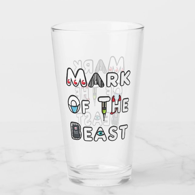 Copo De Pint Marca Da Besta (Frente)