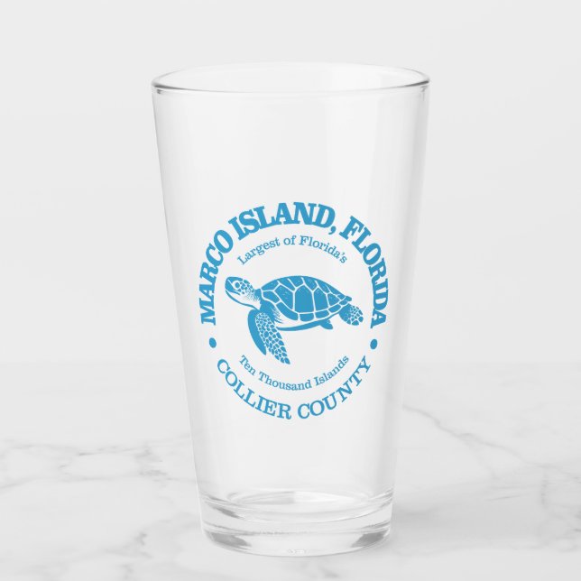 Copo De Pint Marco Island (tartaruga marinha) (Frente)