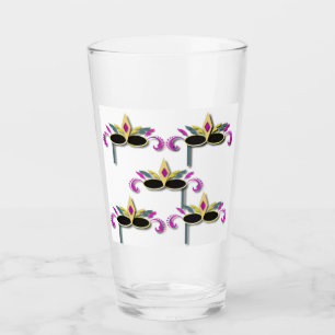 Copo De Pint Mardi Gras mascara design colorido