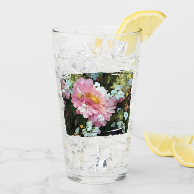 Copo De Pint Margarida Rosa (Gelo traseiro)