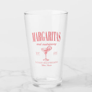 Copo De Pint Margaritas E Matrimony Personalizaram Bachelorette