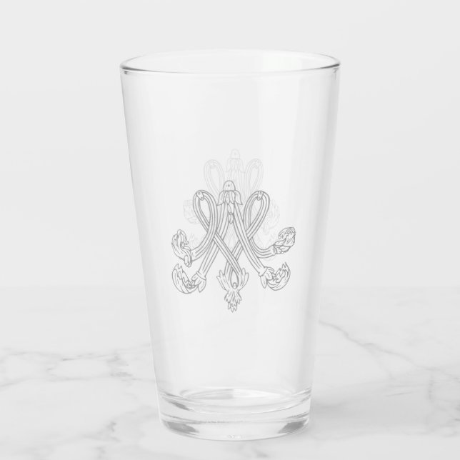 Copo De Pint Marie Antoinette - monograma Royal Monogram - (Verso)