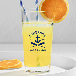 Copo De Pint Marinho Azul, Anchor Oars House