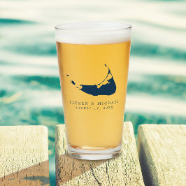 Copo De Pint Marinho Blue Nantucket Island ACK Weding Favor
