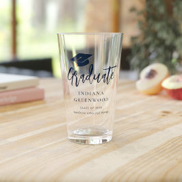 Copo De Pint Marinho de Graduação 2025 Formando Personalizado A