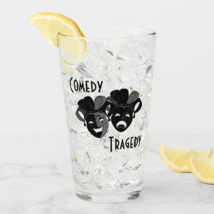 Copo De Pint Máscaras de Teatro de Comédia e Tragédia