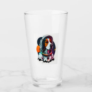 Copo De Pint Mascote de Cachorro Astronout