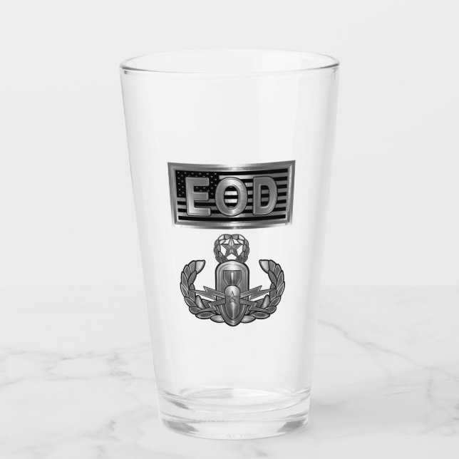 Copo De Pint “Master Blaster” Distintivo de DED com Bandeira (Frente)