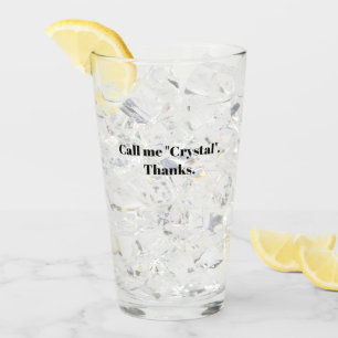 Copo De Pint Me chame de vidro "Cristal"