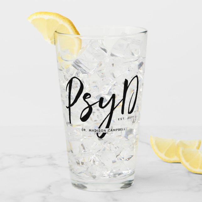 Copo De Pint Médico de PsyD Personalizado (Gelo frontal)