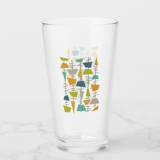 Copo De Pint Médio-século- de Gente Eólica-Abstrato (Frente)