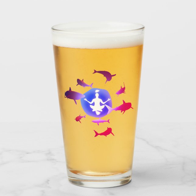 Copo De Pint Meditação Submarina (Frente (Preenchido))