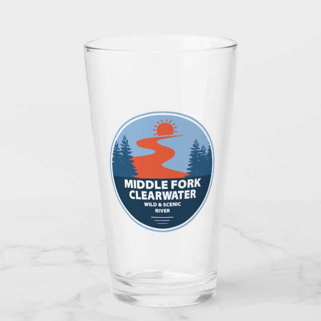 Copo De Pint Meio Da Mancha Clearwater Wild E Scenic River Idah (Frente)