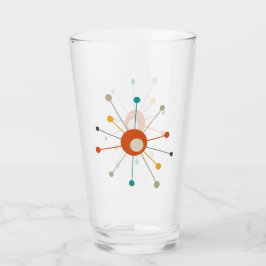 Copo De Pint Meio século Amarelo Vermelho de Teal Vermelho de E