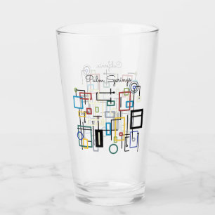 Copo De Pint meio século de vidro moderno e Primaveras de palm