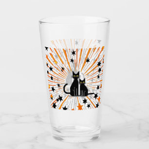 Copo De Pint Meio século Moderno de Cats e Starburst Atômico