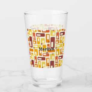 Copo De Pint Meio século Moderno do Starburst da Cápsula Atômic