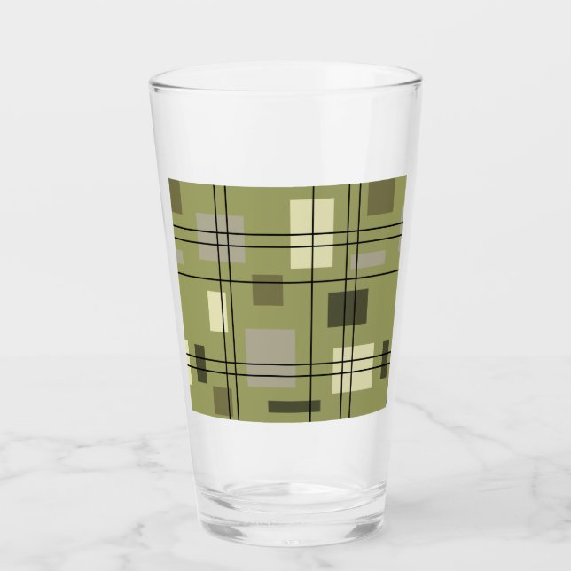 Copo De Pint Meio século Moderno Geométrico 18 (Frente)