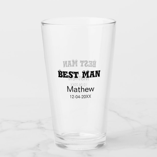 Copo De Pint Melhor despedida de solteiro adicionar nome data s (Frente)