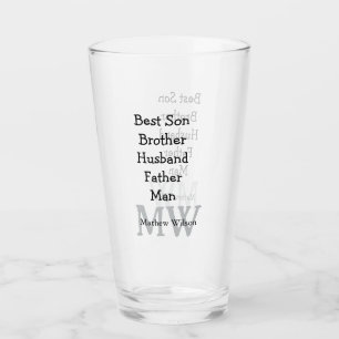 Copo De Pint Melhor homem filho marido pai aspas adiciona texto