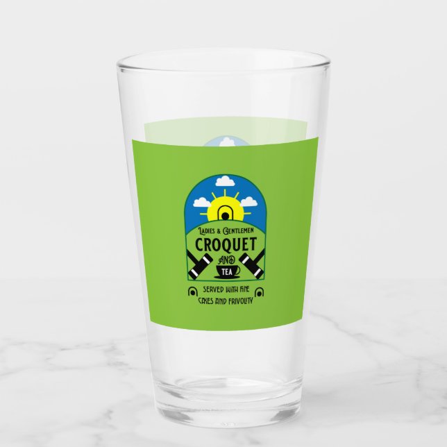 Copo De Pint Melhor Jogo Croquet Engraçado (Frente)