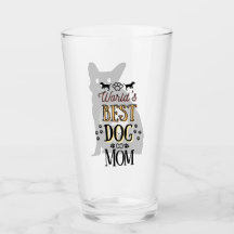 Melhor Mãe de Cachorro do Mundo com foto de cão de