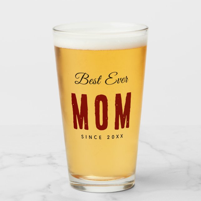 Copo De Pint Melhor Mãe de Todos Simples  (Traseira (Preenchido))