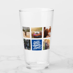 Copo De Pint Melhor Mãe Já Personalizada Marinho Azul de Colage