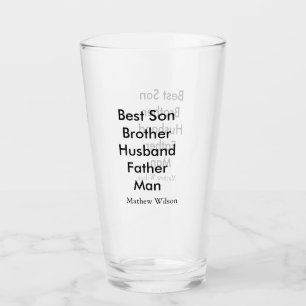 Copo De Pint Melhor marido pai filho quotes adicionar nome text