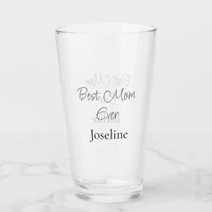 Copo De Pint Melhor nome de mãe já simples minimalista elegante