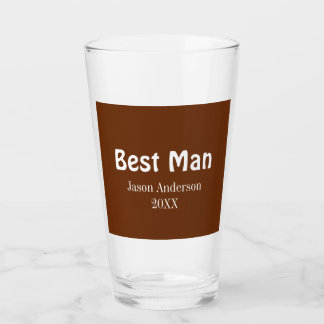 Copo De Pint melhor nome do homem ano 20xx marrom branco padrin