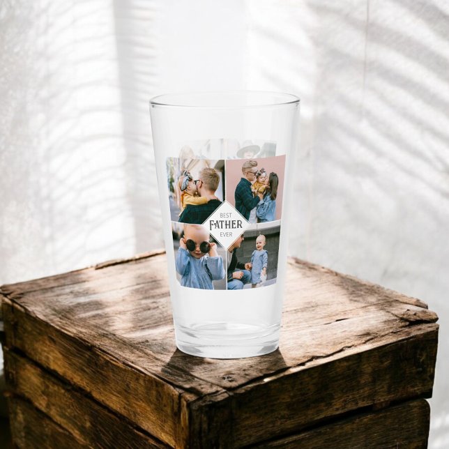 Copo De Pint Melhor Padre Ever 8 Vidro Fotográfico (Criador carregado)