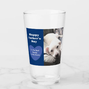 Copo De Pint Melhor Pai Cachorro Cachorro Cachorro Azul Foto