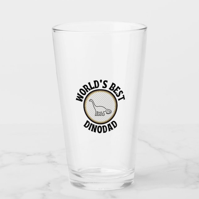 Copo De Pint Melhor pai de dino do mundo (Frente)