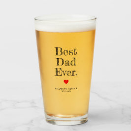 Copo De Pint Melhor Pai de Todos os Tempos Nomes Personalizados